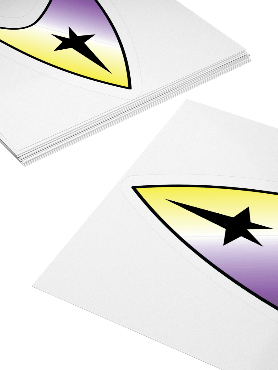 Non-binary Pride Gradient Starfleet Sticker product image (12)