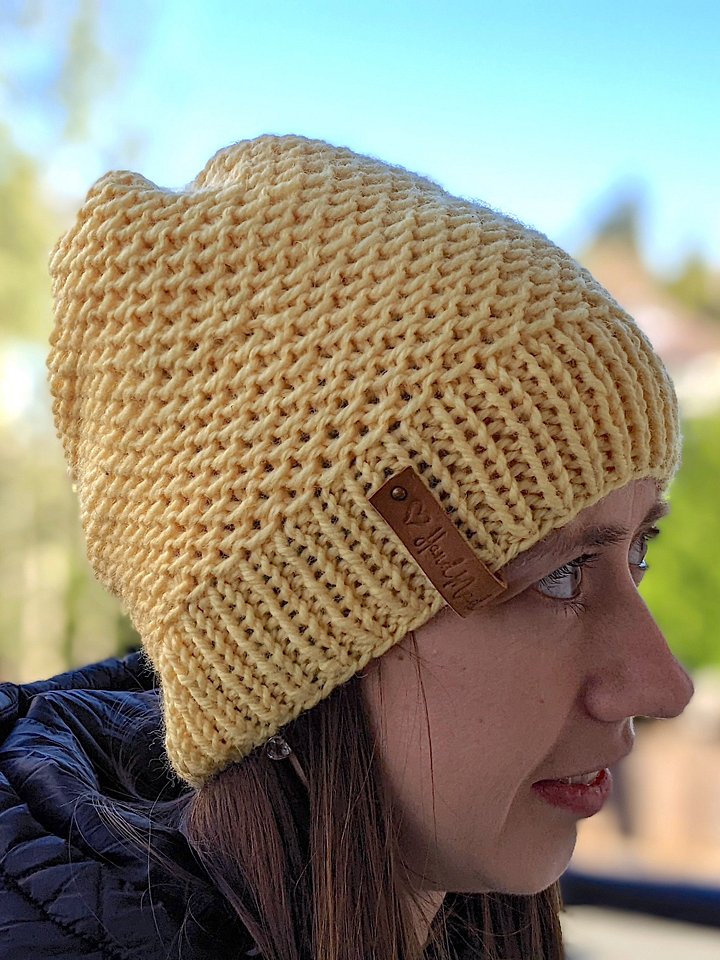 Basket-Style Knit Hat Pattern product image (2)