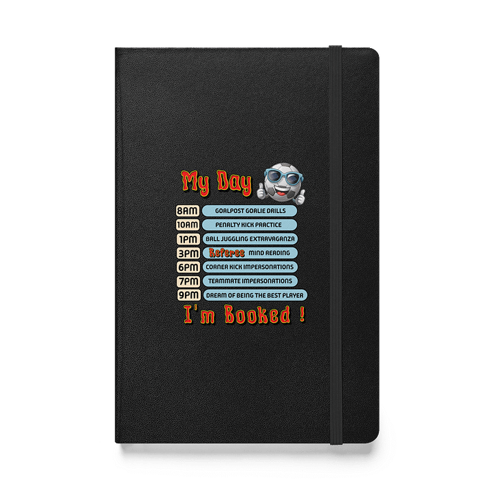 My Day Soccer Ball Schedule Hardcover Journal product image (1)