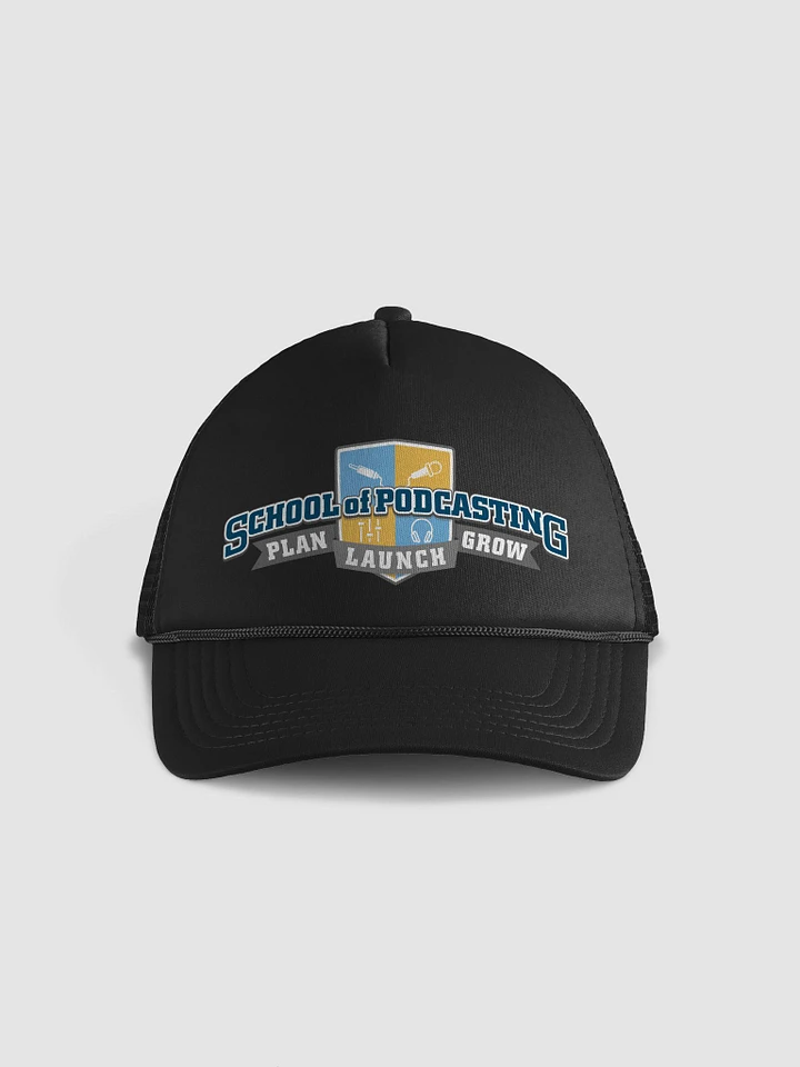 Foam Trucker Hat with School of Podcasting product image (1)