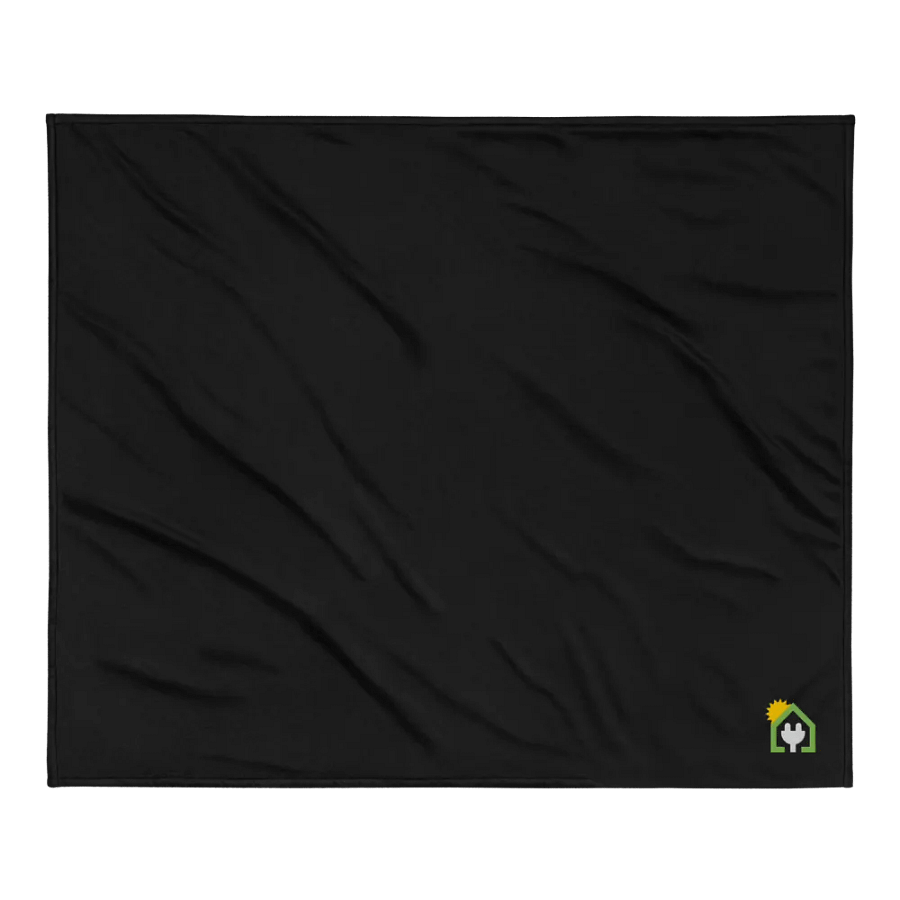 Plug It In Solar High-Quality Embroidered Premium Sherpa Blanket product image (2)