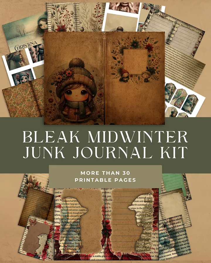 Bleak Midwinter Junk Journal Kit product image (1)