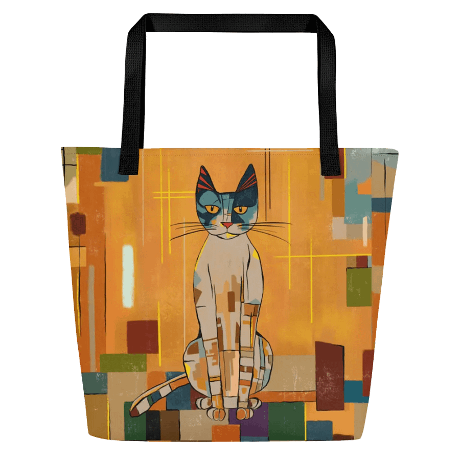 Art Nouveau Klimt-inspired Gold Cat Bag product image (2)