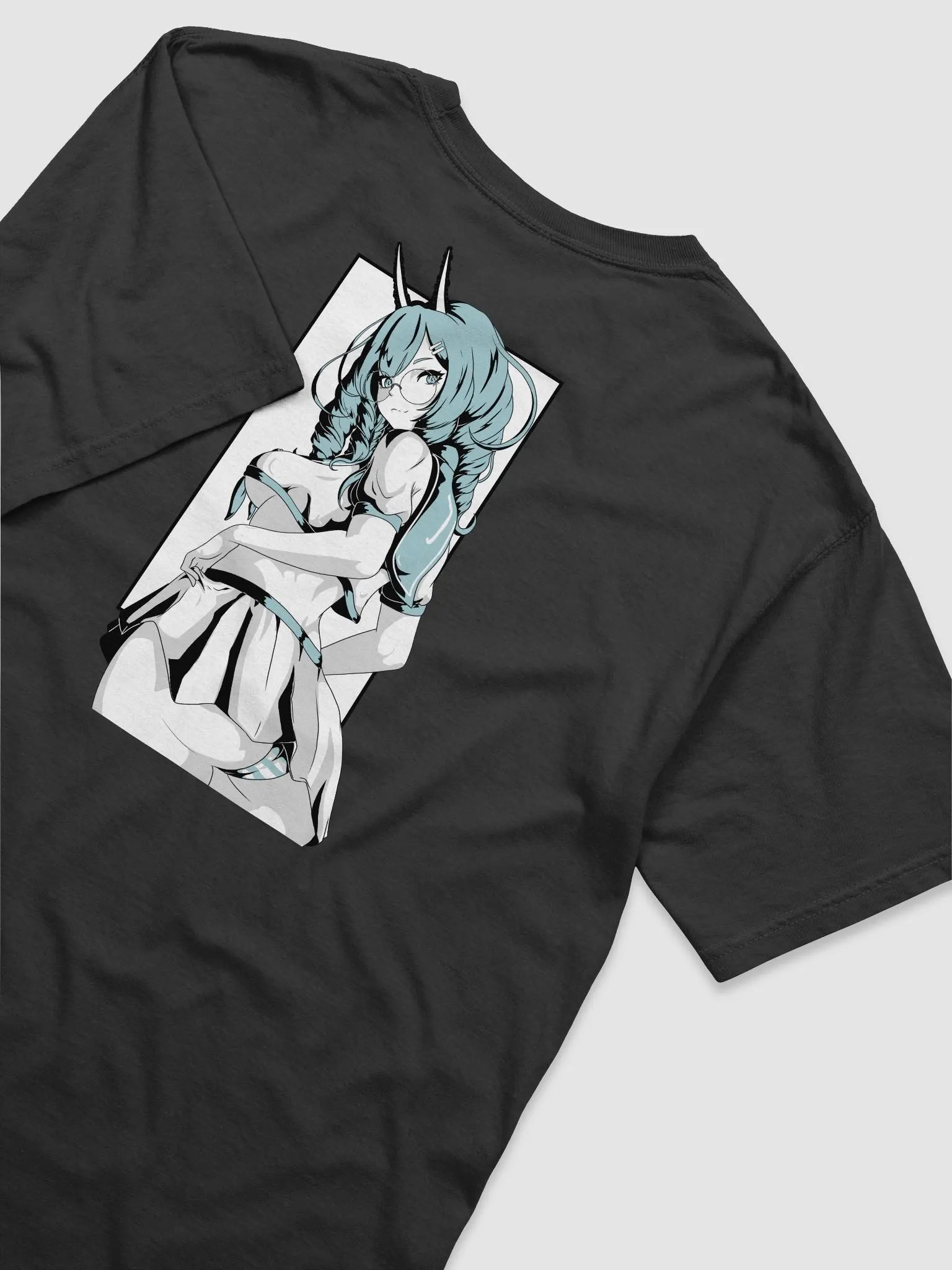 LuvMails Waifu Shirt Black/Grey/White product image (2)