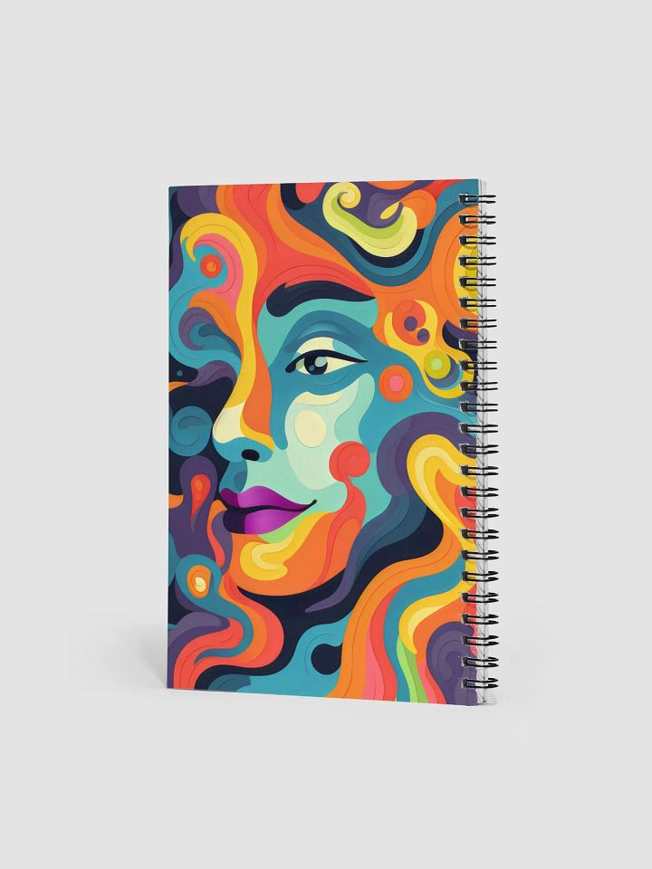 Psychedelic Swirls Spiral Notebook product image (2)