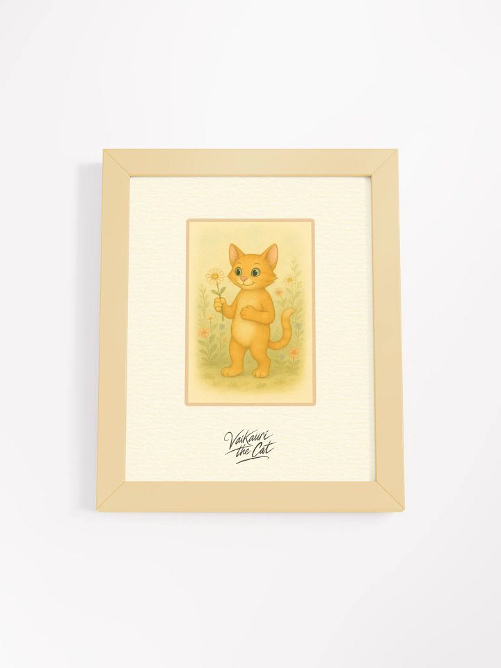 Vaikauri the Cat - Framed Matte Artprint product image (2)