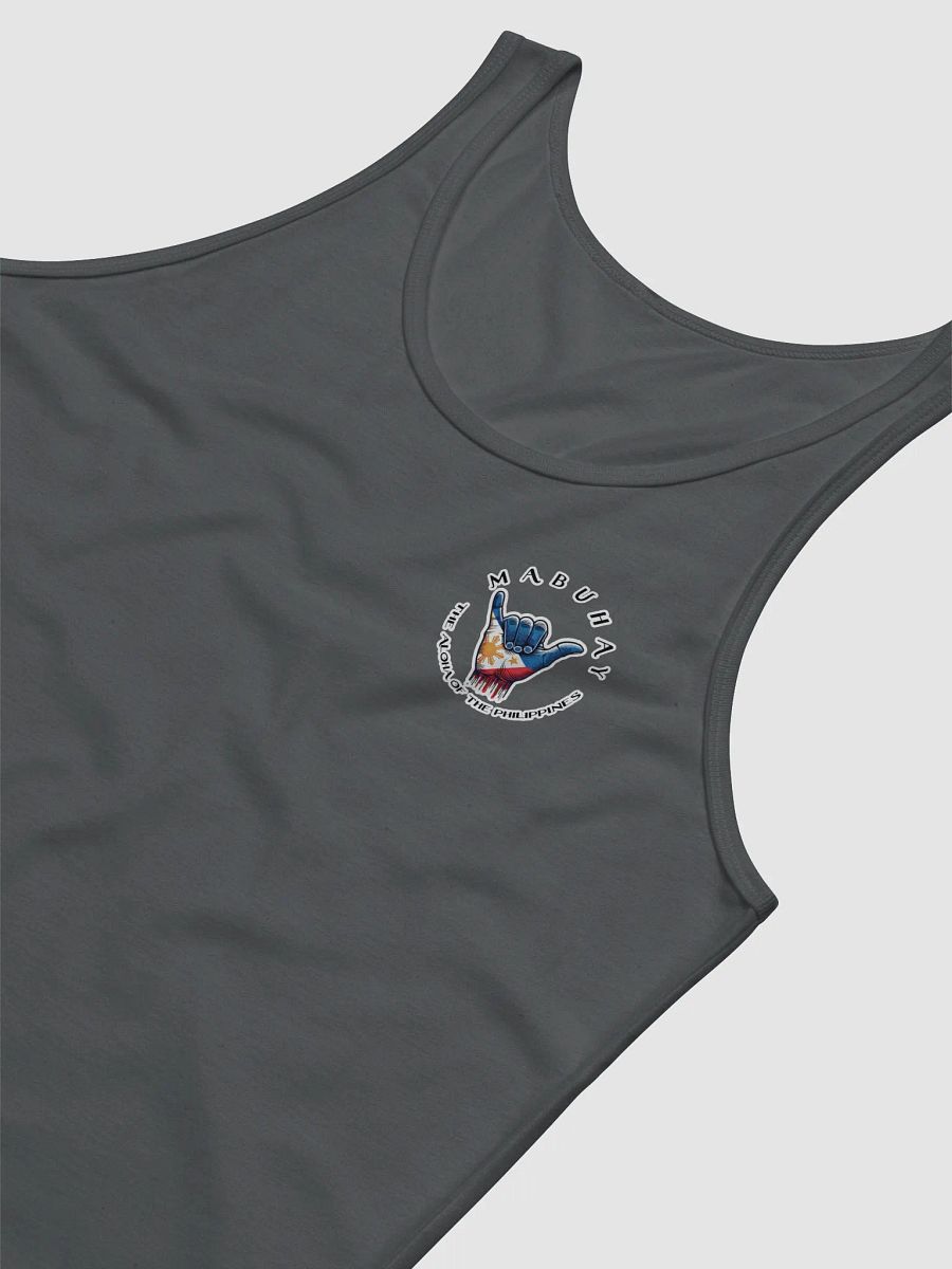 MABUHAY THE ALOHA OF THE PHILIPPINES MEN'S TANK TOP - SHAKA HANG LOOSE VIBES, SMALL FRONT LOGO, LARGE BACK LOGO product image (57)