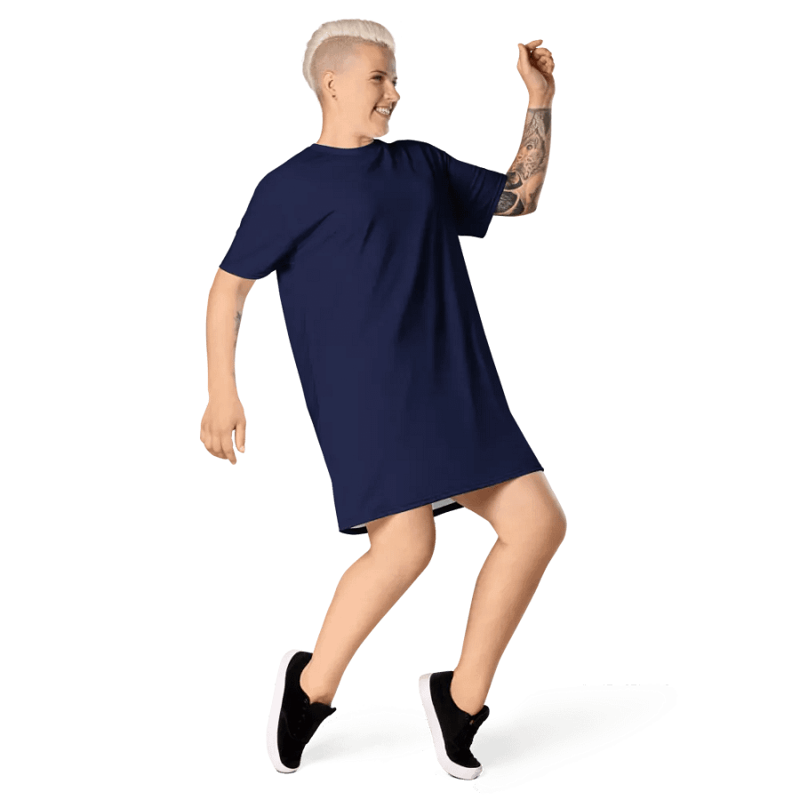 Midnight Vibes Atleisure T-Shirt Dress product image (8)