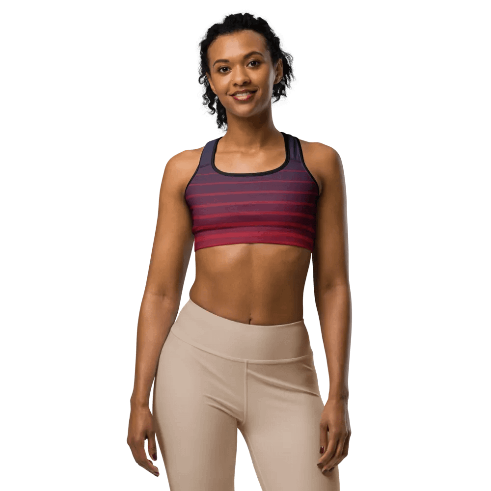 Sunset Horizon Custom Sports Bra product image (1)