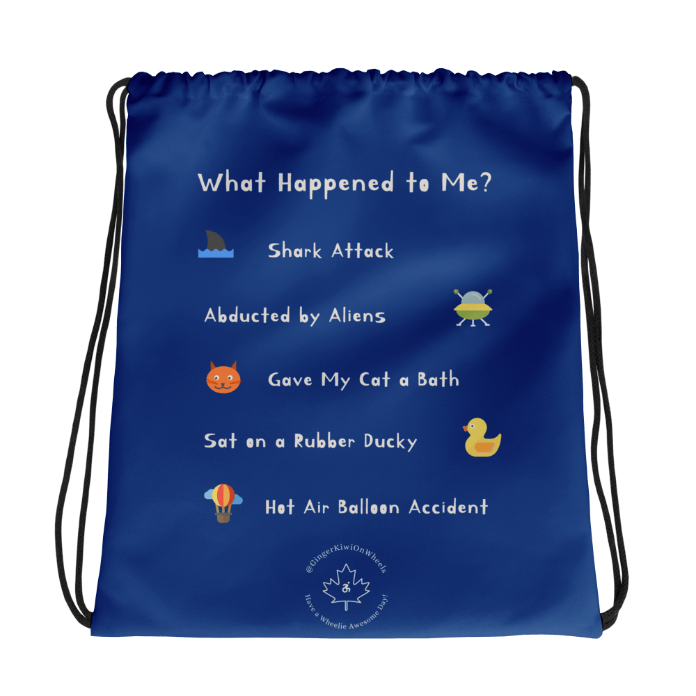 WHAT HAPPENED TO ME ? (2025 Edition): String Backpack, TiLite Sapphire Blue product image (1)