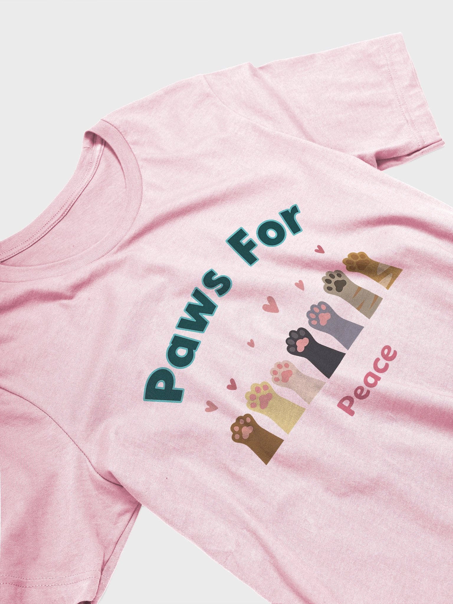Paws For Peace Cartoon T-Shirt product image (15)