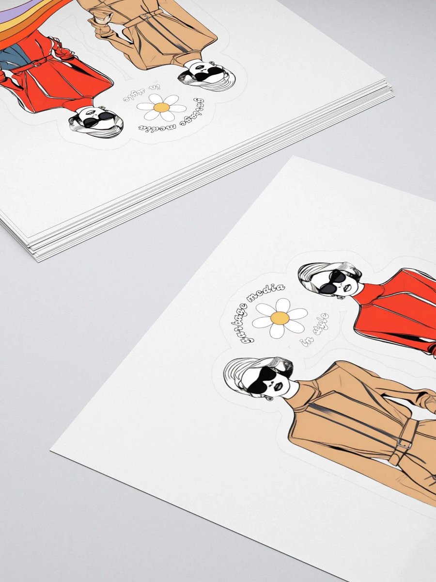 Garbage Media In Style Sticker product image (4)