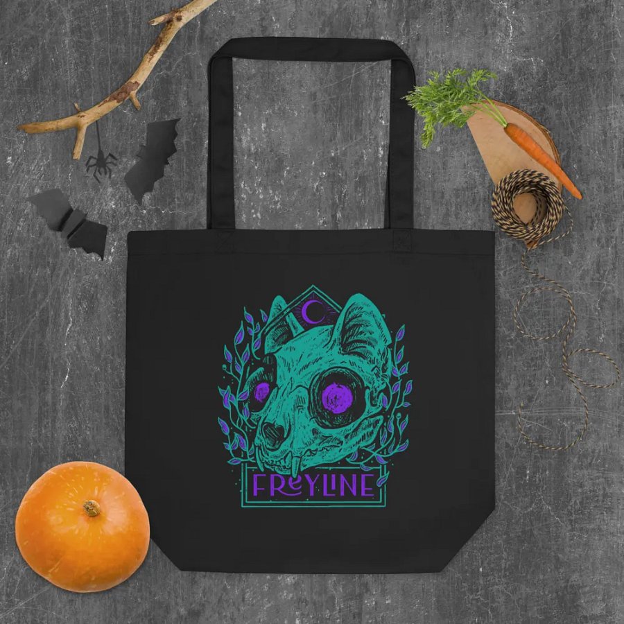 Spellcast Cat Skull Eco Tote product image (5)
