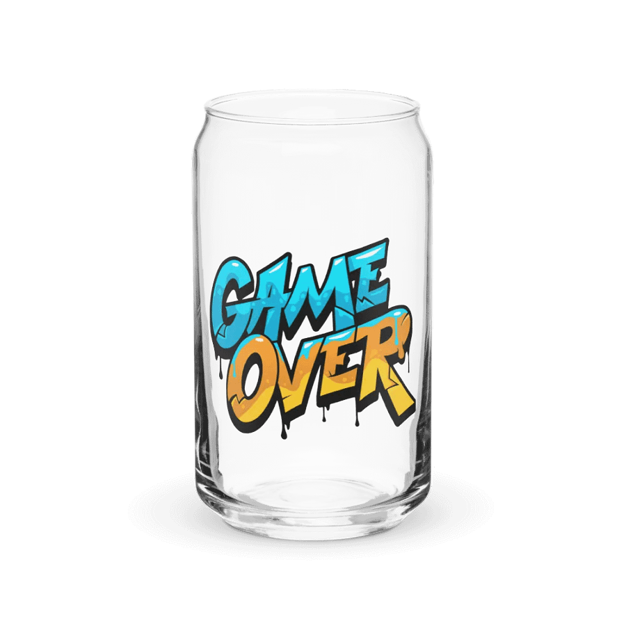 Graffiti Game Over Can-Shaped Glass product image (2)