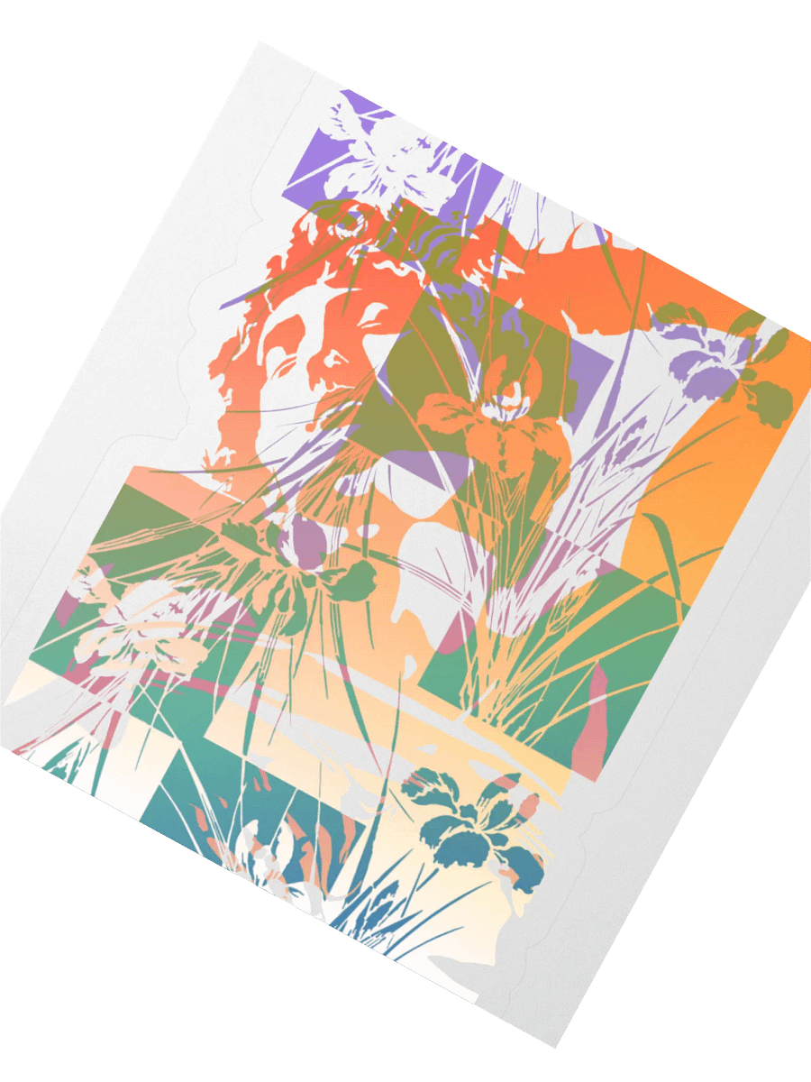 Sticker - Sunrise Michelangelo on Irises (transparent background) product image (2)