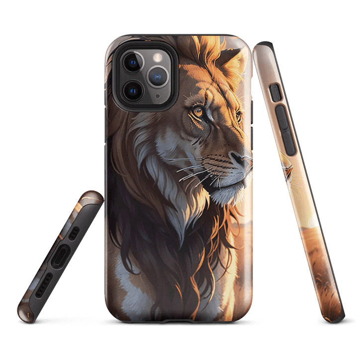 Majestic Lion iPhone Tough Case – Regal Wildlife Design product image (3)