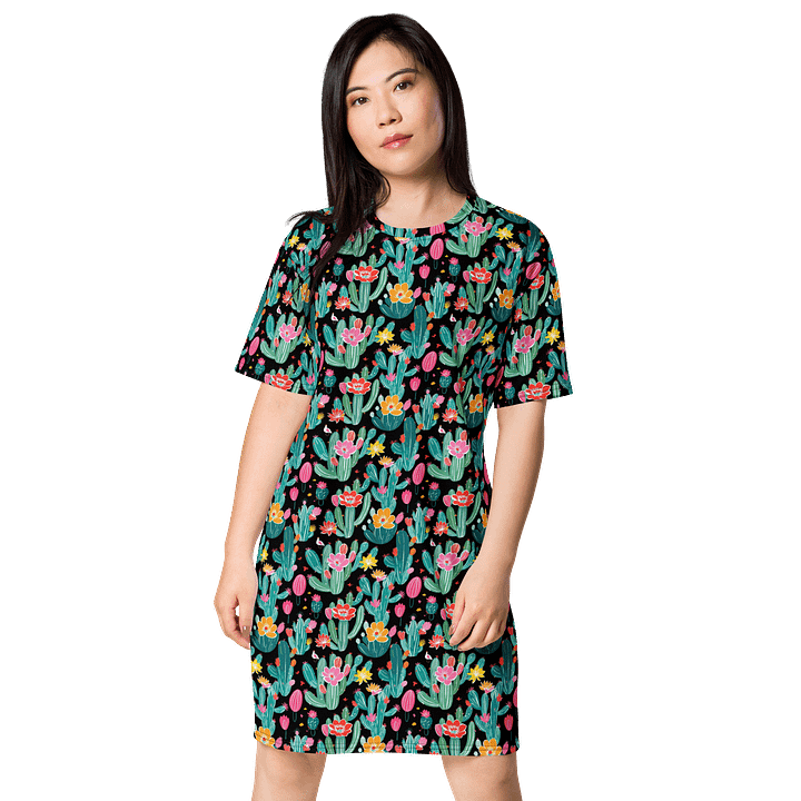 Chic Comfort: Unleash Your Style with All-Over T-Shirt Dress product image (1)