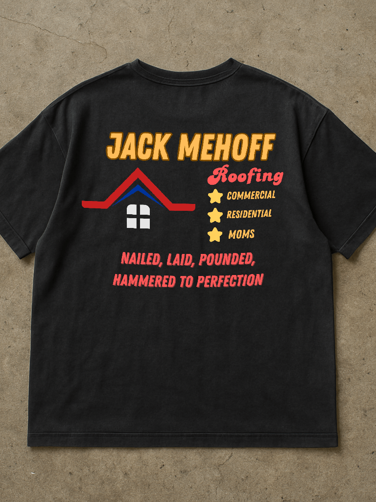 Jack MeHoff Roofing Shirt (Back Printed) product image (1)