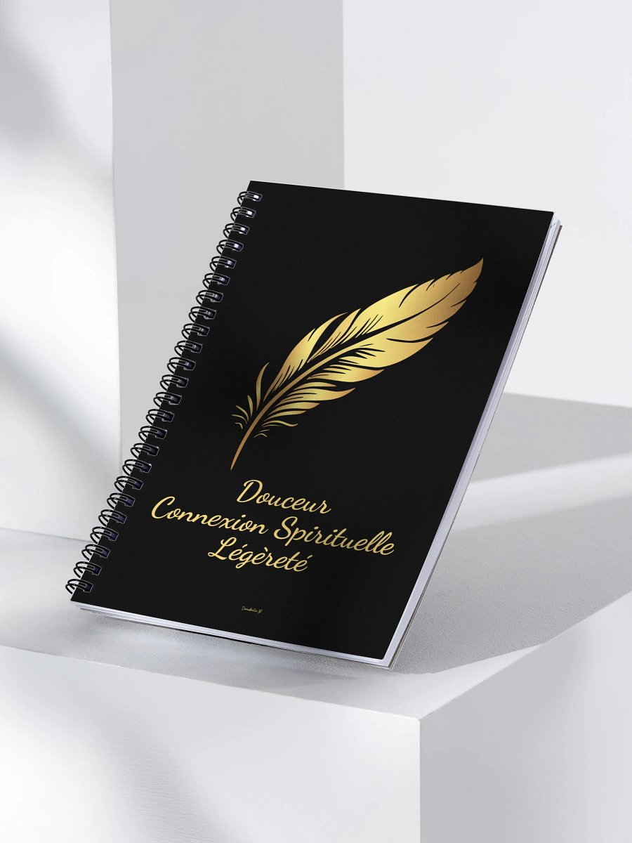 Carnet Symbole Doré - Plume - NoteBook Cadeau Symbolique product image (3)
