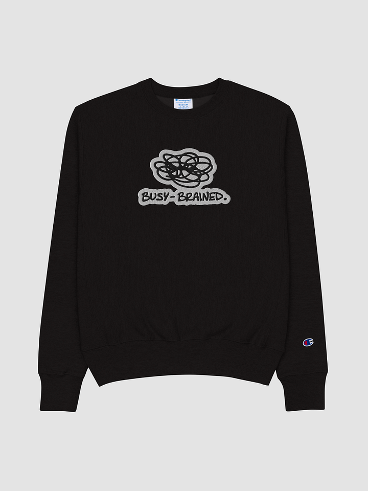 BUSY-BRAINED (bubble design) embroidered Champion Crewneck product image (1)