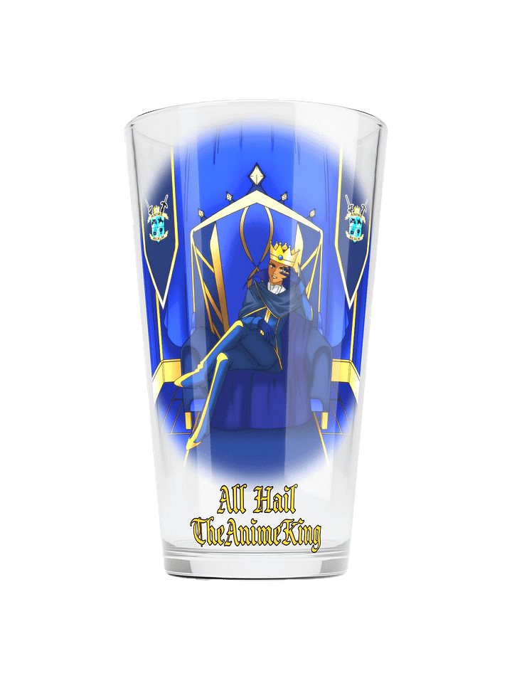 All Hail TheAnimeKing Shaker Pint Glass product image (1)