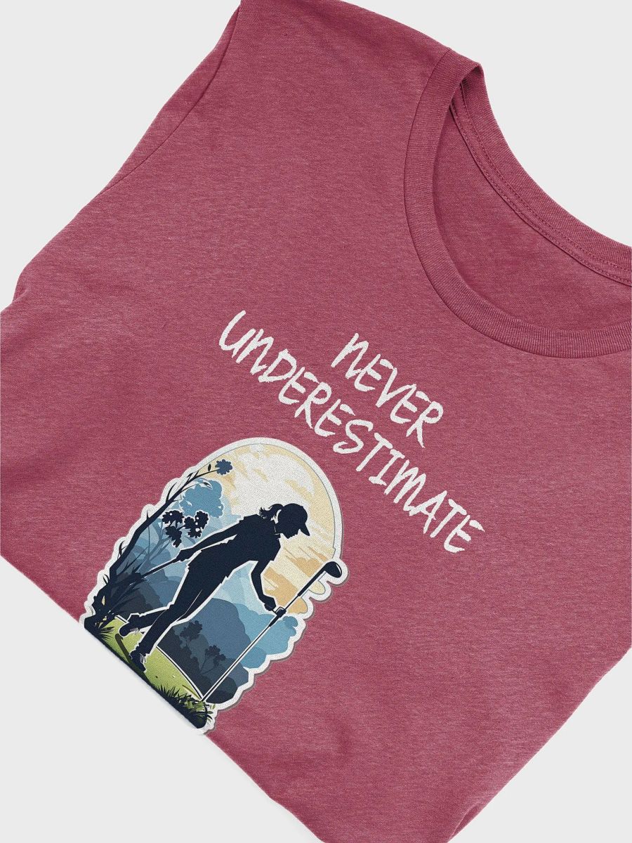 Never Underestimate An Old Lady Who Plays Golf - Unisex T-shirt Bella Canvas 3001 product image (21)