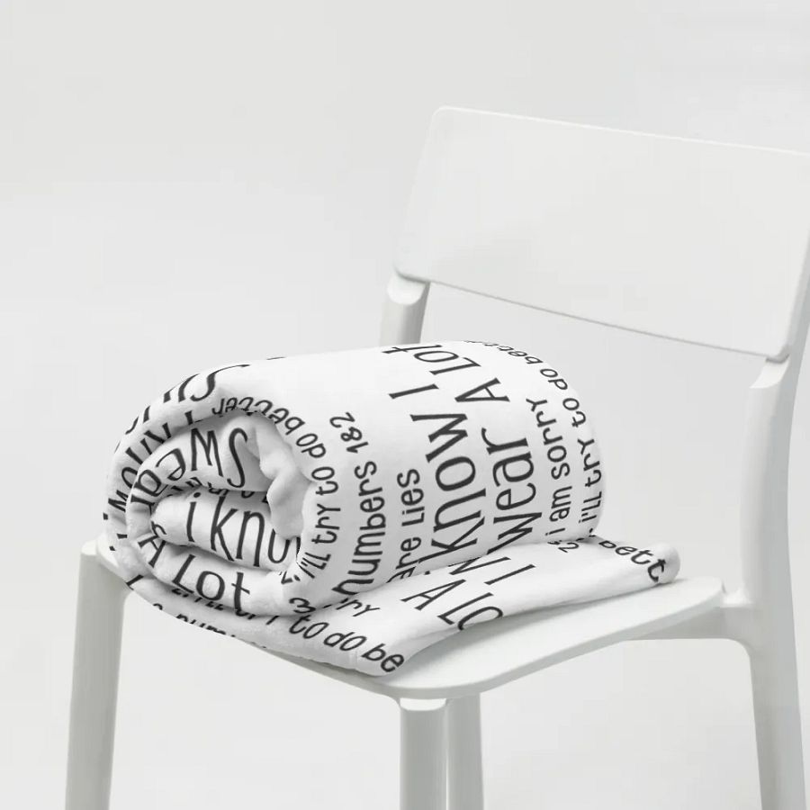 I Know I Swear A Lot Blanket product image (7)