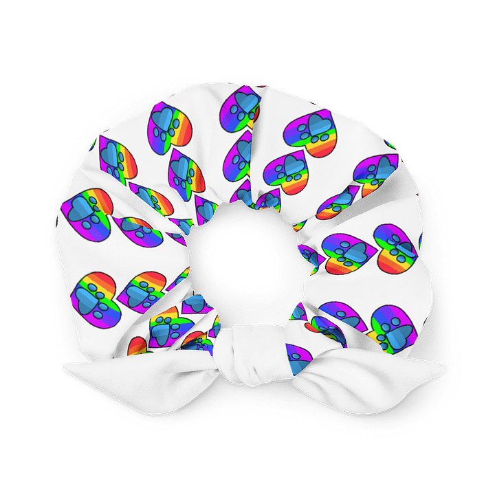 Frenchkittie Rainbow Hearts All-Over Scrunchie product image (1)