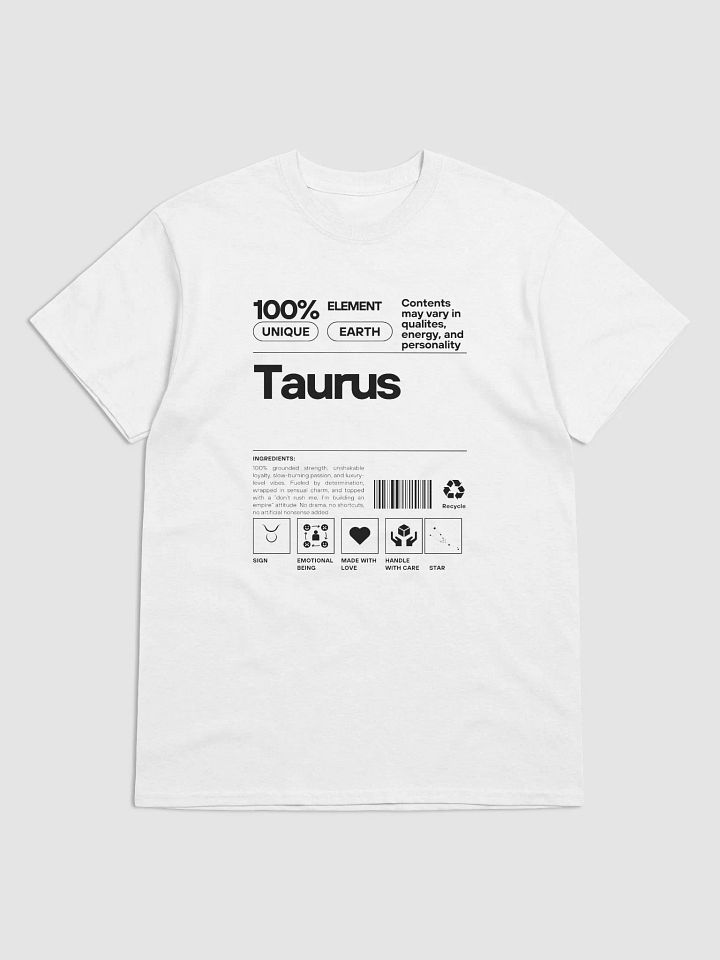 Steady. Strong. Unshakably stylish Taurus T-shirt product image (1)