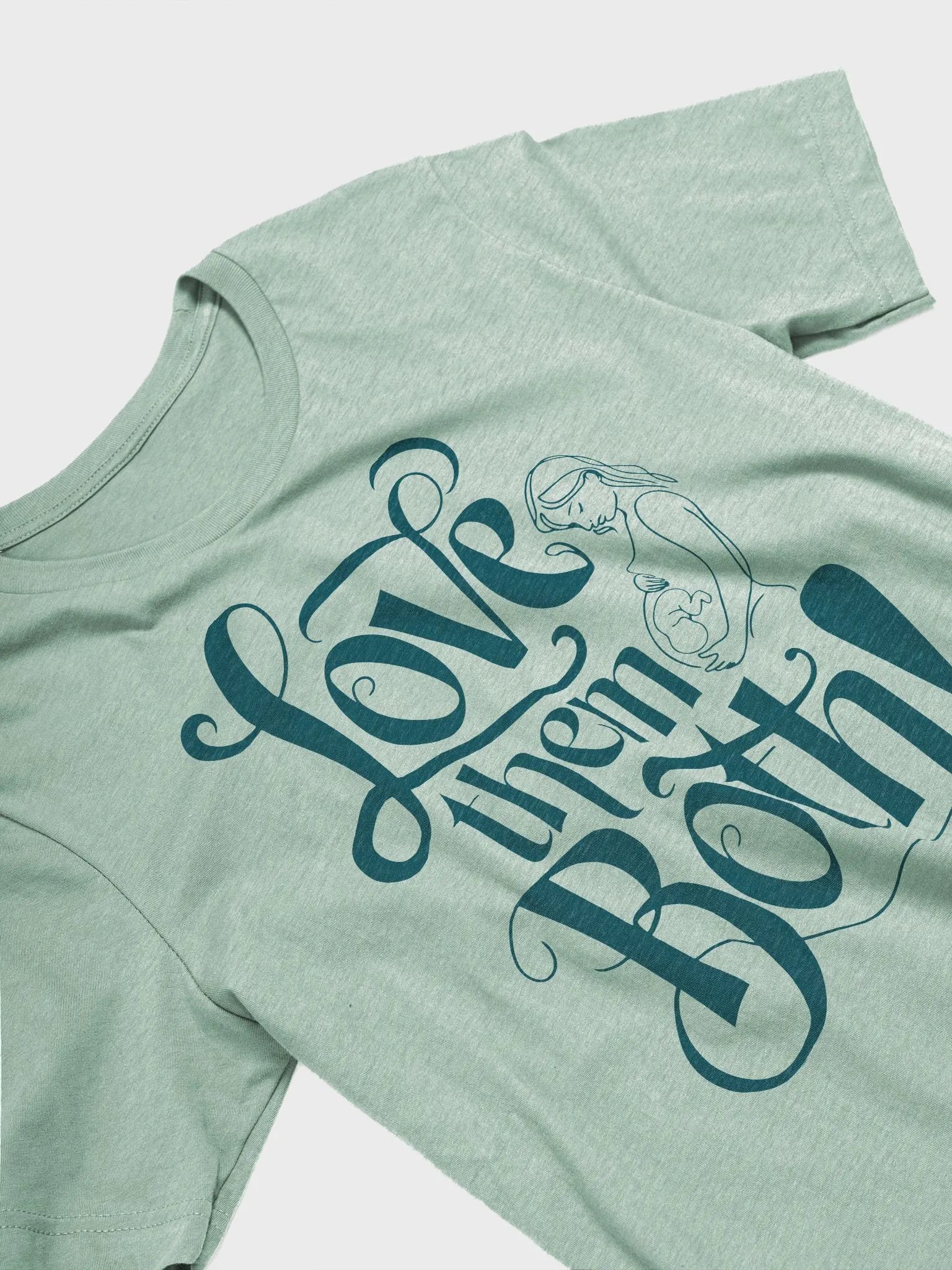 Love Them Both! Pro-Life Bella Canvas T-Shirt product image (6)