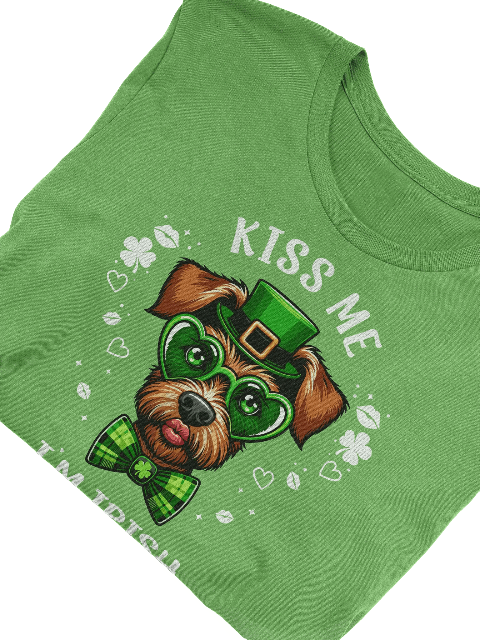 Irish Terrier Kiss Me I'm Irish St. Patrick's Day T-Shirt product image (3)