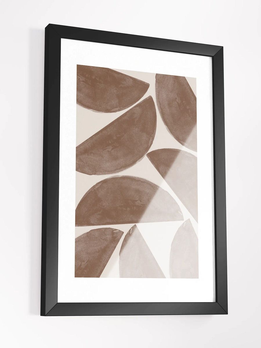 Earthly Elegance Framed Poster | Abstract Serenity in Neutral Tones product image (3)