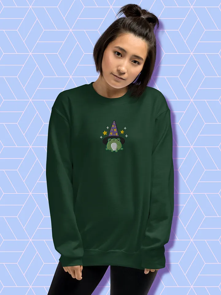 Wizard Frog Fantasy Crewneck Sweatshirt product image (2)