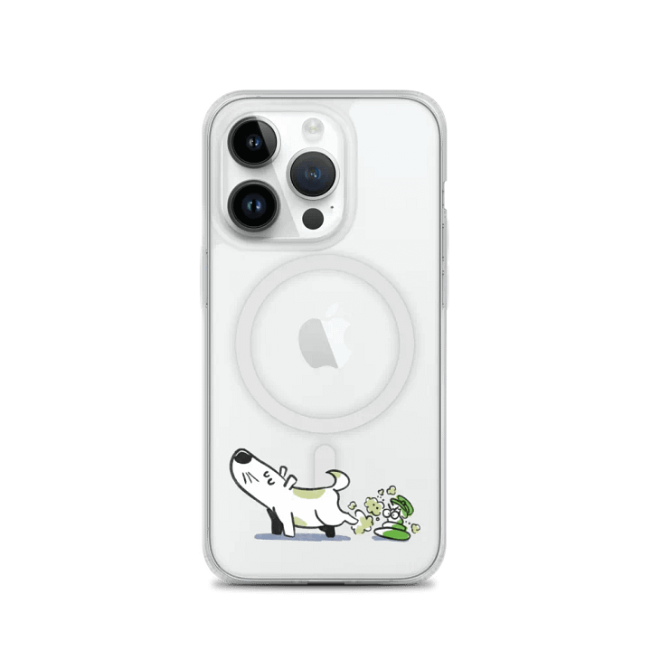 Just a Pup Poop | MagSafe® Clear Case for iPhone® product image (2)