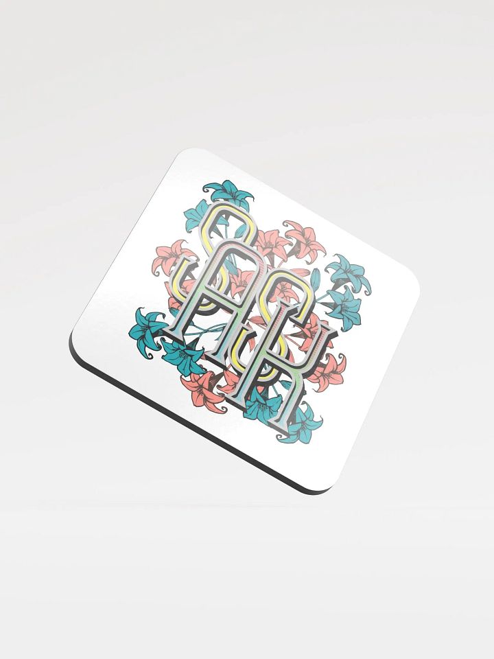 Sask Saskatoon Saskatchewan Flower Bloomed Initials Cork Coaster Set product image (1)