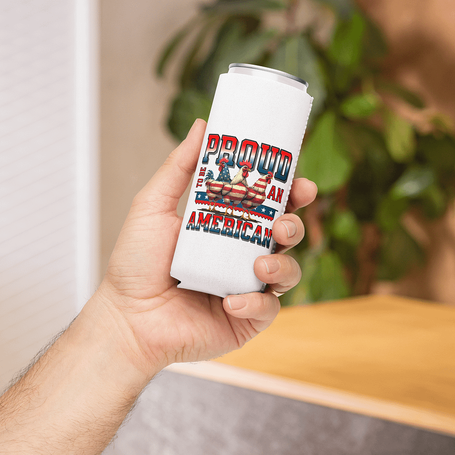 Proud To Be An American Rooster Coozie product image (4)