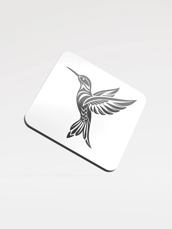 Sleek Glossed Hummingbird Cork Coaster product image (1)