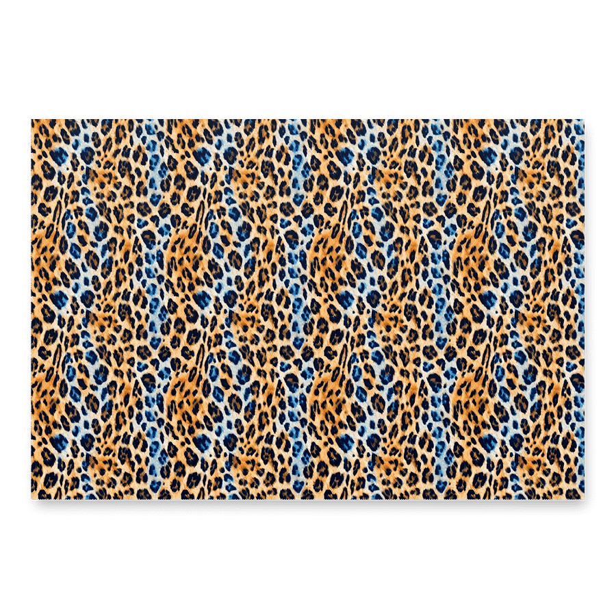 Blue Brown Leopard Paper Sheets product image (3)