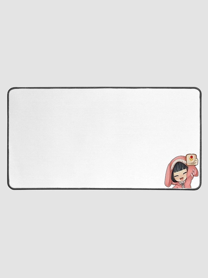 White Bunny Feng Toast Desk Mat product image (1)