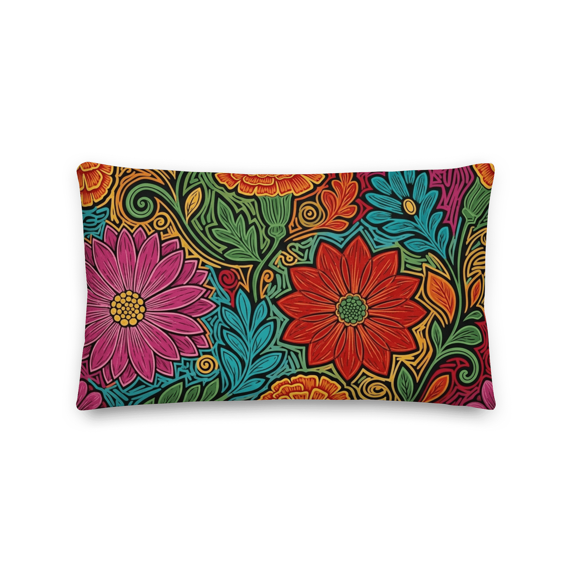 Floral Extravaganza Premium Pillow product image (2)
