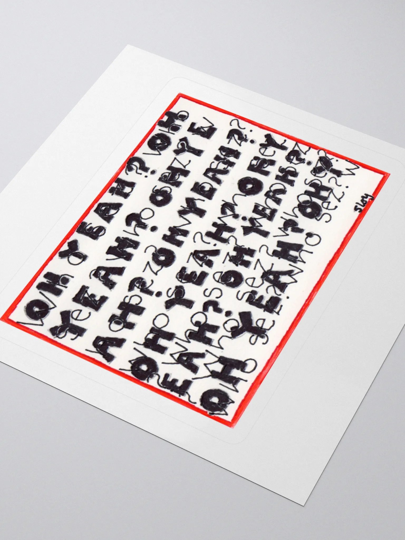 oh yeah? who sez? Stickers product image (1)