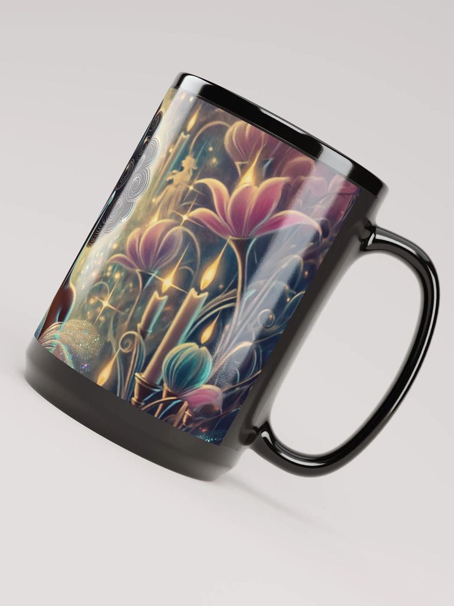 Crystal Beauty Mug- Glossy Black 15 oz Coffee Cup product image (5)