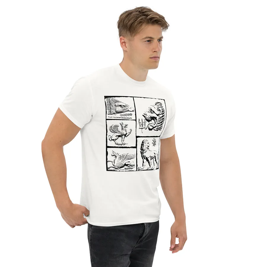 Lion versus Griffin Eternal Fight, White T-shirt product image (4)