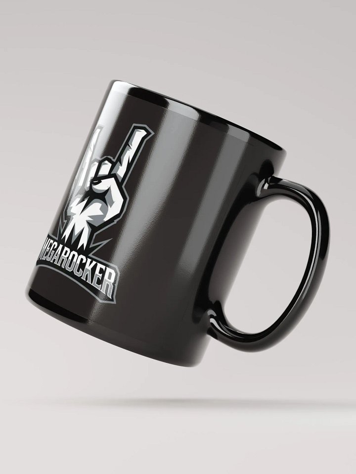 MegaRocker Horns Up Silver Logo Mug product image (2)