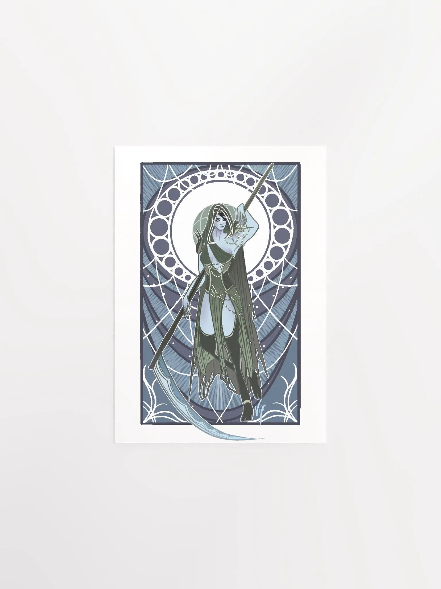Art Nouveau Hawk Matte Print product image (2)