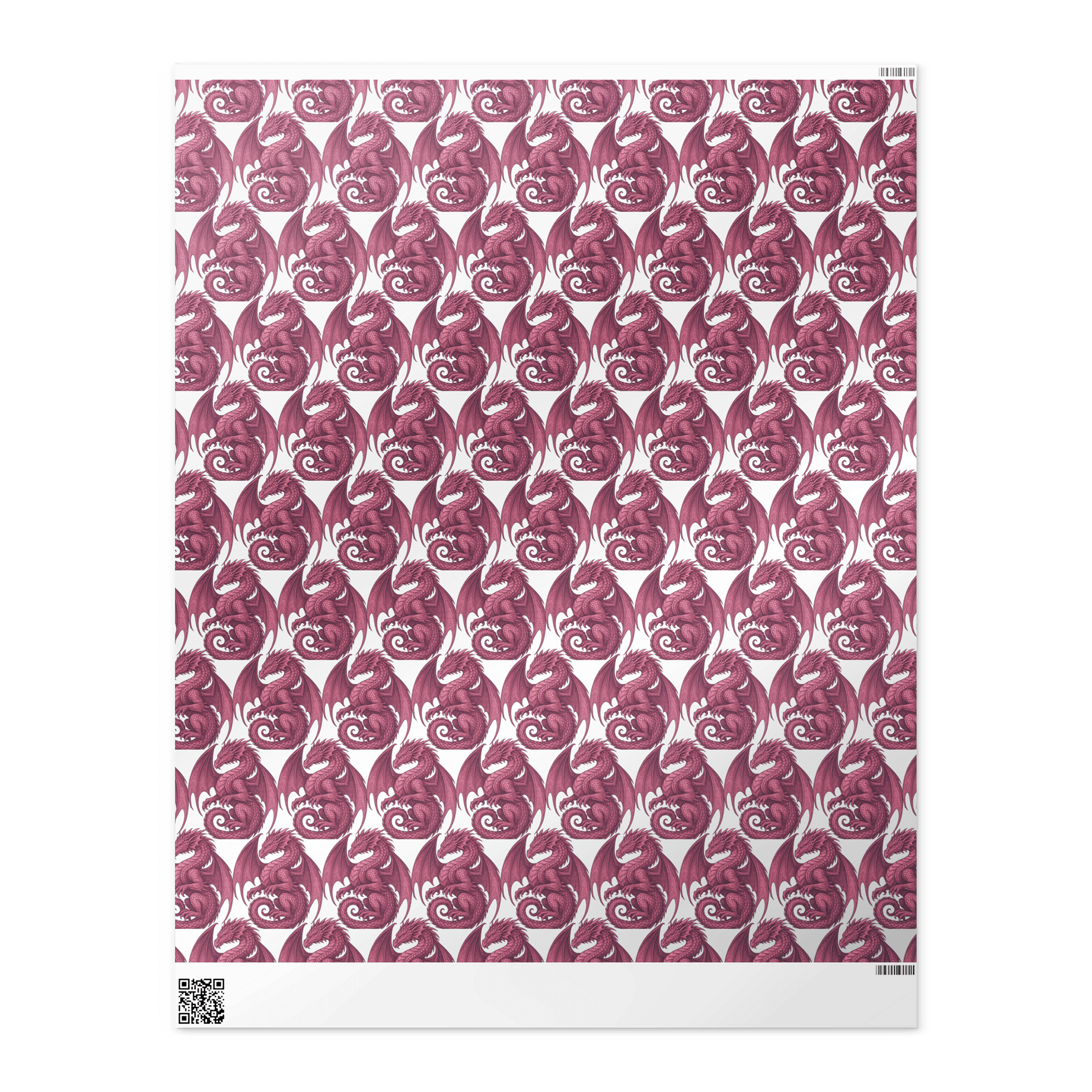 🐉 Pink Dragon Wrapping Paper – Wrap It in Flame and Feminine Power product image (3)