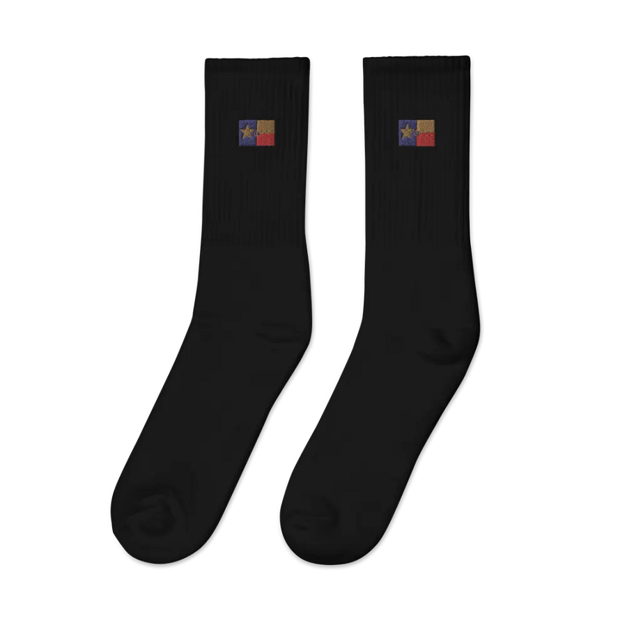 "Texas" Embroidered Crew Socks product image (3)