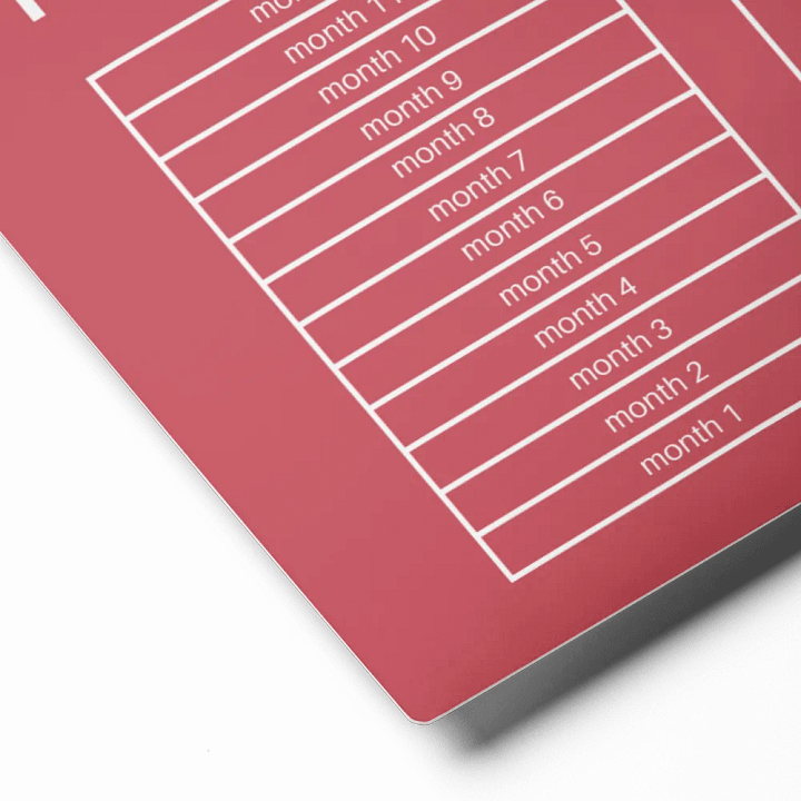 ANNUAL RENT TRACKER (white design 1) product image (2)