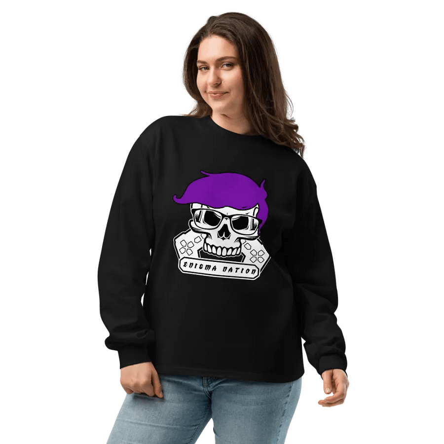 Enigma Nation AS Colour Unisex Premium Heavyweight Long Sleeve Shirt product image (7)