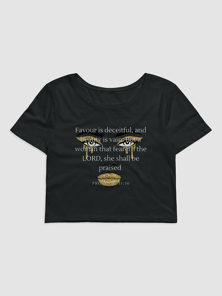 Beauty in Faith (Gold Face Crop Tee) product image (2)